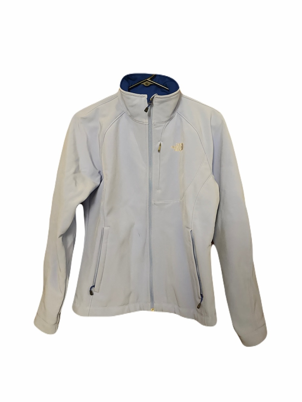 The North Face Light Blue and Navy Fleece Jacket